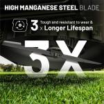 Litheli 18-inch 40V Brushless Lawn Mower for Garden Yards, Lightweight Cordless Lawn Mower Battery Powered with 6-Position Height Adjustment, 2x4.0Ah Battery Include