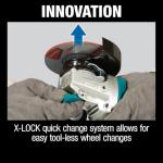 Makita XAG25Z-R 18V LXT Brushless Lithium-Ion 4-1/2 in. / 5 in. Cordless X-LOCK Angle Grinder (Tool Only) (Renewed)