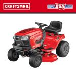 CRAFTSMAN 42" Gas Riding Lawn Mower with 17.5 HP* Briggs and Stratton Single-Cylinder Engine, Gas Lawn Tractor with 7-Speed Transmission, Red/Black (13AN77XSA93)