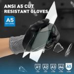 S SATC 1 Pair Cut Resistant Work Gloves, Foam Nitrile Coated Knife Gloves with Non-Slip Grip, ANSI A5 Cut Proof Gloves for Cutting, Construction, Warehouse, Large