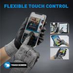 S SATC 1 Pair Cut Resistant Work Gloves, Foam Nitrile Coated Knife Gloves with Non-Slip Grip, ANSI A5 Cut Proof Gloves for Cutting, Construction, Warehouse, Large