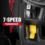 CRAFTSMAN 42" Gas Riding Lawn Mower with 17.5 HP* Briggs and Stratton Single-Cylinder Engine, Gas Lawn Tractor with 7-Speed Transmission, Red/Black (13AN77XSA93)