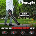 Ultra-Lightweight Cordless Leaf Blower Compatible with Milwaukee M18 Battery (Tool Only) - 400 CFM / 130 MPH, Battery Powered Handheld Blower for Quick Yard, Patio, Garage Cleanup