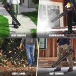 Ultra-Lightweight Cordless Leaf Blower Compatible with Milwaukee M18 Battery (Tool Only) - 400 CFM / 130 MPH, Battery Powered Handheld Blower for Quick Yard, Patio, Garage Cleanup