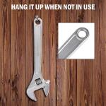 Olympia Tools 10" Adjustable Wrench, Heavy Duty Drop Forged Steel, Chrome Plated, Precision Machined Jaws, Rust Resistant