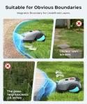 YARDCARE V100 Robot Lawn Mower with HD Vision Navigation, Smart Obstacle Detection, Collision Sensors, Adjustable Cutting Height, Low-Noise Operation—Perfect for Small Lawns up to 1,600 sq ft.