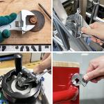 Olympia Tools 10" Adjustable Wrench, Heavy Duty Drop Forged Steel, Chrome Plated, Precision Machined Jaws, Rust Resistant