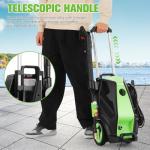 Imdot 5000PSI 4.0GPM Heavy Duty Electric Pressure Washer with 33 FT Extension Hose, 4 QCNozzles and 500ml Foam Cannon for Cars/Fences/Driveways/Patios/Home Cleaning, Deep Green