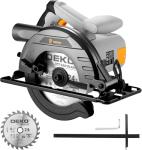 Circular Saw 1200W: DEKOPRO High-Power Saw with 165mm 24T Blade, 4800 RPM, Max Cut Depth 55mm (90°), 33mm (45°), Heavy-Duty Steel Base, Includes Guide Rai, Power Saw for Wood, PVC