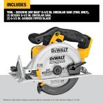 DEWALT 20V MAX Circular Saw, Cordless Sidewinder Style Portable, 6-1/2-Inch Blade, 5150 RPM, 0-50 Degree Bevel Capability, Battery Not Included (DCS391B)