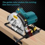 Enventor 7-1/4-Inch Circular Saw, 10A Pure Copper Motor Electric Circular Saws with Laser Guide, 2 Blade Saws (40T/24T), Adjust Cutting Angle from 0° to 90°, Single Handed Bevel, 5800RPM, Blue