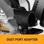 DEKOPRO 20V Cordless Circular Saw, 6-1/2-Inch Blade, 4500 RPM Circular Saw Cordless with 2 Battery and Charger（ 4.0Ah ）