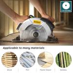 Enventor 7-1/4-Inch Circular Saw, 10A Pure Copper Motor Electric Circular Saws with Laser Guide, 2 Blade Saws (40T/24T), Adjust Cutting Angle from 0° to 90°, Single Handed Bevel, 5800RPM, Blue