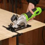 GALAX PRO 710W Mini Circular Saw 3 Pcs Saw Blades (115mm), 5200RPM Electric Circular Saw,1-2/3''(90°)/1''(45°) Cutting Depth, Portable and Compact for Wood/Metal/Plastic