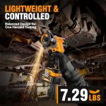 ALLOYMAN 20V Cordless Mini Circular Saw, Brushless 18,000 RPM, 3-Inch CuttingTool with Forward/Reverse, LED Light, 2×4.0Ah Batteries & Charger，for Wood, Metal,Tile,PVC Cutting