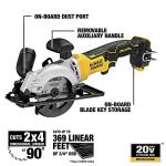 DEWALT ATOMIC 20V MAX* Circular Saw, 4-1/2-Inch, Tool Only (DCS571B)
