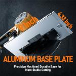 6 Inch Cordless Circular Saw Compatible with Dewalt 20V Battery(NO Battery) with Brushless Motor,Storage Bag,Guide Ruler,6" Blade,2" Cutting Depth,0-45°Bevel for Wood,PVC