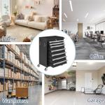 7-Drawer Tool Chest, Rolling Tool Cart, Large Capacity Tool Storage Cabinet with Keyed Locking and Drawer Liners, Link Buckle, and Can Be Combined to Large Cabinet Set, for Garage, Workshop, Warehouse