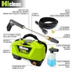 Hiclean Electric Pressure Washer 2100 PSI - Portable Power Washer for Car Detailing, Patios, Fences and Outdoor Cleaning, Compact Design with Foam Cannon, Turbo and Fan Nozzles, ETL Certified