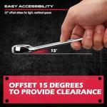 SEDY 14-Piece Flare Nut Wrench Set with PTFE Tape, Metric & SAE Brake Line Wrench Offset 1/4"-7/8"& 9-21mm Set Double Open End with Organizer Pouch for Repairing and Removing Nuts