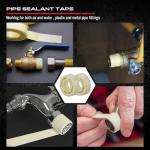 SEDY 14-Piece Flare Nut Wrench Set with PTFE Tape, Metric & SAE Brake Line Wrench Offset 1/4"-7/8"& 9-21mm Set Double Open End with Organizer Pouch for Repairing and Removing Nuts