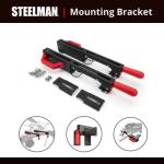 Steelman Power Tool and Accessory Mounting Bracket Set - Attach Additional Miter Saws, Band Saws, Grinders, Routers, and More to Miter Saw Stand