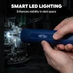 WATTREX 4V Cordless Electric Screwdriver Set with 4 Torque Settings, 24 S2 Bits, 12 N·m Max Manual Torque, LED Light, Forward/Reverse, for DIY, Furniture Assembly, Electronics & Home Repair, Navy