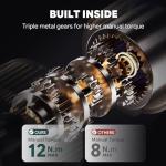 WATTREX 4V Cordless Electric Screwdriver Set with 4 Torque Settings, 24 S2 Bits, 12 N·m Max Manual Torque, LED Light, Forward/Reverse, for DIY, Furniture Assembly, Electronics & Home Repair, Navy