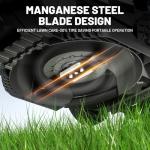 Litheli Cordless Lawn Mower 13 Inch, U20 Handy+ 20V Electric Lawn Mowers for Garden, Yard and Farm, 5 Heights Adjustment, Light Weight,4.0Ah Portable Battery Included