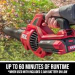 SKIL PWR CORE 40 Brushless 40V 460CFM Cordless Leaf Blower Kit with Variable Speed, Includes 2.0Ah Battery and 60W Charger - BL0460C-11
