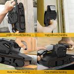 Jellas 3 × 21-Inch Belt Sander with Dust Bag, 7Amp Sander Machine with Variable-speed Control, 2 in 1 Vacuum Adapters, 10Feet (3 meters) Length Power Cord