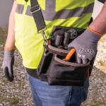 Klein Tools 60588 Work Gloves, Knit Dipped Cut Resistant ANSI A4 Nitrile Coated Gloves, HPPE Fabric, Touchscreen Capable, Medium, 2-Pair