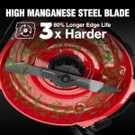 PowerSmart EasyCut 18-Inch Gas Lawn Mower, 144cc OHV Engine, Durable Steel Deck, Walk-Behind Push Mower with Side Discharge, 5-Position Height Adjustment, Lightweight Design for Small Yard