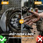 UNINOVA 13 Gauge Smooth Nitrile Coated Work Gloves, Lightweight Thin Safety Utility Gloves,Non-Slip Abrasion-Resistant for Assembly, Inspection, Warehouse, DIY & General Handling 12 Pairs Large