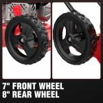 PowerSmart EasyCut 18-Inch Gas Lawn Mower, 144cc OHV Engine, Durable Steel Deck, Walk-Behind Push Mower with Side Discharge, 5-Position Height Adjustment, Lightweight Design for Small Yard