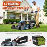 SENIX 21'' Self-Propelled Gas Lawn Mower (FWD), 170 cc 4-Cycle Engine 3.8 HP, 3-in-1 (Bagging/Mulching/Side Discharge), 6-Position Cutting Height Adjustment, 1.7 Bushels Grass Bag