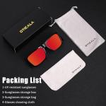 OTICALA Safety Sunglasses ANSI Z87 for Men Women Classic Square Sunglasses UV 400 Protection and Includes Removable Side Shields