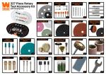 WEN 230327A 327-Piece Rotary Tool Accessory Kit with Carrying Case
