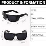 OTICALA Safety Sunglasses ANSI Z87 for Men Women Classic Square Sunglasses UV 400 Protection and Includes Removable Side Shields