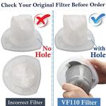 10 Pack Replacement Filter for Black & Decker Power Tools VF110 Vacuum CHV1410L CHV9610 CHV1210 CHV1510 CHV1410 CHV1410B BDH2000L, 90558113-01
