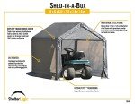 ShelterLogic 6' x 6' Outdoor Storage Shed, Grey