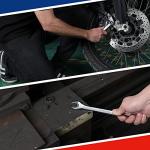 WORKPRO 20-piece Combination Wrench Set, Metric 6-18mm & SAE 1/4”- 3/4”, Cr-V Steel, 12-point Wrenches Set with 2-in-1 Rolling Pouch