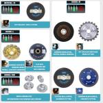 20V Cordless Angle Grinder, 4" and 4-1/2" Electric Angle Grinder Kit, 8500RPM Power Grinder Brushless Motor for Cutting/Sharpening/Removing Rust -JOVANT (2 Batteries)