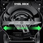 AMERISUN 21-Inch 3IN1 Push Gas Lawn Mower with Mulching, Bagging & Side Discharge, 144cc 4-Stroke OHV Engine, Adjustable 6-Height Cutting, 1.4 Bushel Grass Catcher, Residential Yard & Garden Use