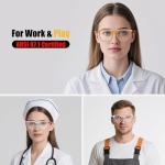 KeeiZoes Safety Glasses Anti Fog Goggles For Women, Nurses Protective Eyewear Blue Light & UV Blocking Eye Protection Glasses