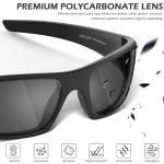 OXG 6 Pack Safety Glasses Protective Eyewear, ANSI Z87.1 Work Glasses Scratch Impact Resistant for Industrial Shooting Men Women