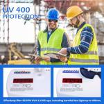 OXG 6 Pack Safety Glasses Protective Eyewear, ANSI Z87.1 Work Glasses Scratch Impact Resistant for Industrial Shooting Men Women