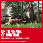 CRAFTSMAN Push Mower 15 in, 2 x 4 Ah V20 Batteries and 2 Chargers Included, Up to 45 Min of Runtime, Lightweight, Easy to Maneuver Electric Lawn Mower Cordless with Grass Bag (CMCMWP120M2)