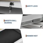 IDEALHOUSE 72 inch Rolling Tool Chest, Garage Workbench with 15 Drawers, Solid Rubber Wood Top & with Wheels Lock Key Locking, Mobile Workstation Tool Cabinet for Workshop Storage