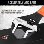 HORUSDY Adjustable Wrench Set | 2-Piece | 6-Inch and 10-Inch Wrenches | Metric & SAE Scales | Cushion Grip Wrench | Cr-V Steel